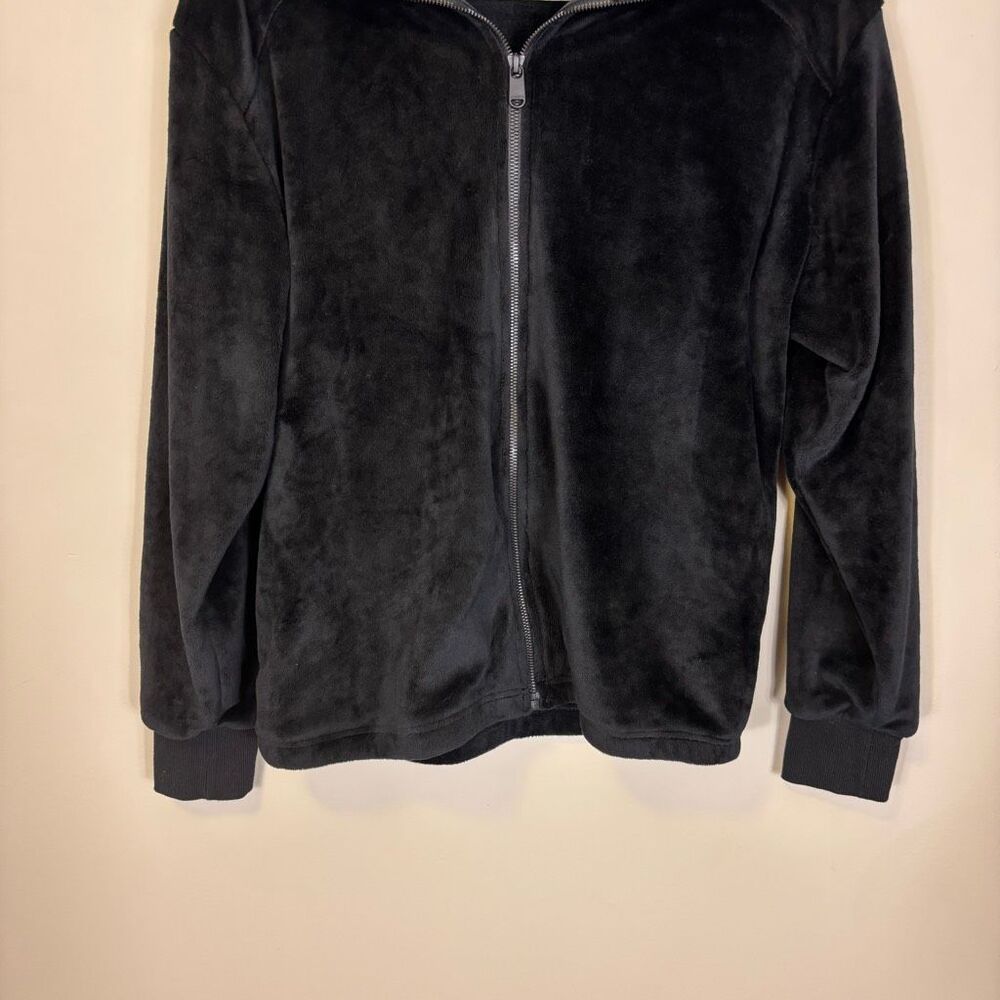 Athleta Black Recover Cozy Karma Full Zip Fleece Jacket Medium - Picture 4 of 6
